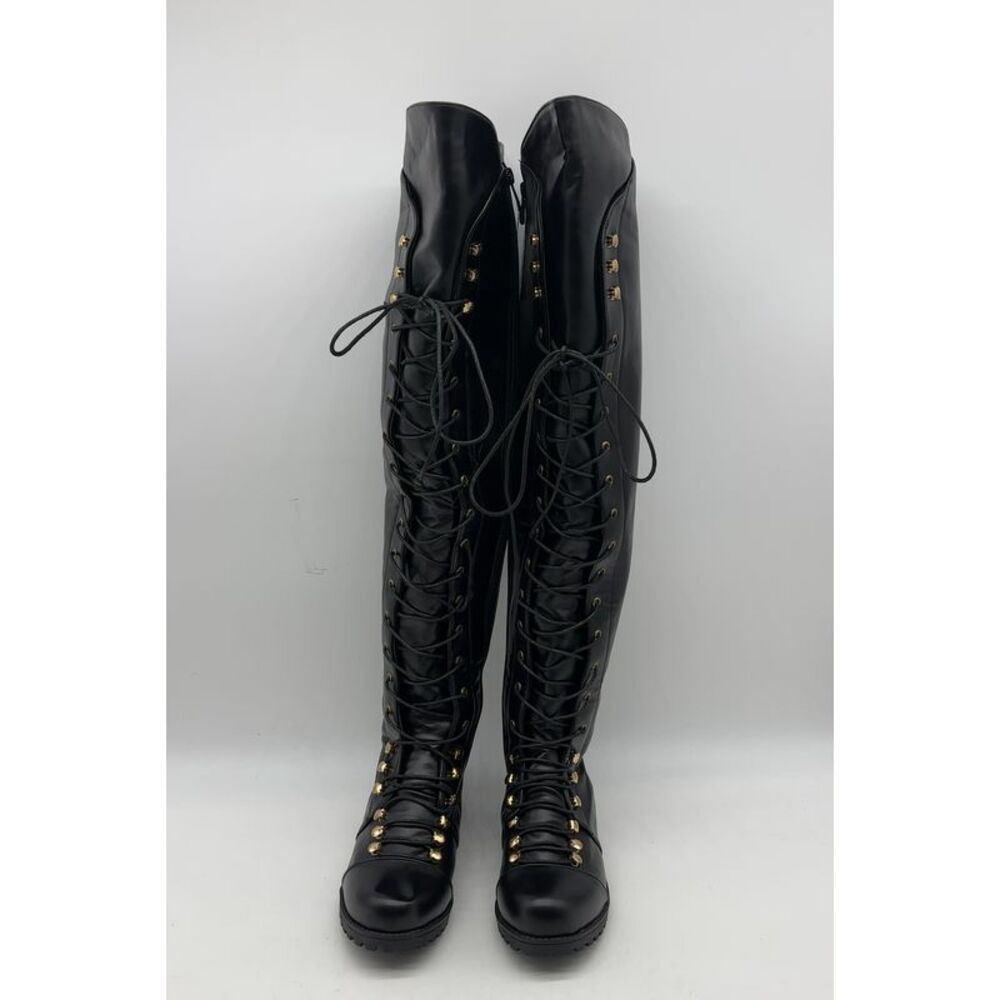 Boutique Square Toe Combat Boots